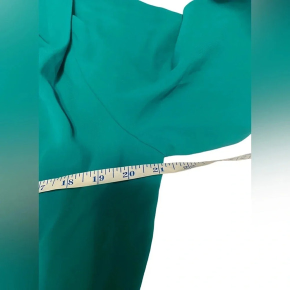 Amanda Uprichard New York Felicia Green Long Sleeve Dress - Picture 8 of 9